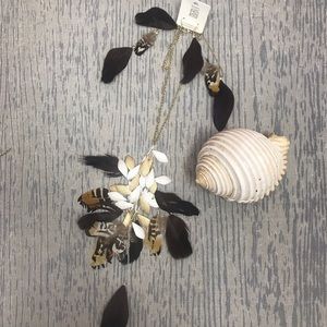 ☀️Creation  feather necklace and earring set